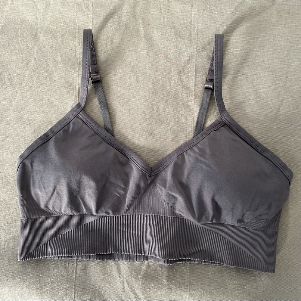 Lululemon Size 10 Purple Gray Sports Bra